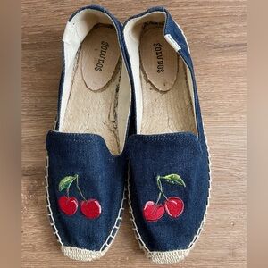 Soludos Demin and Cherries Espadrille